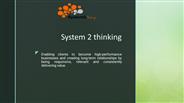 System 2 Thinking