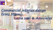 Commercial interior design firms Miami