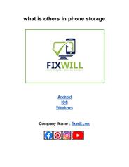 What is Other in Samsung Internal Storage