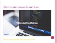 White label booking software