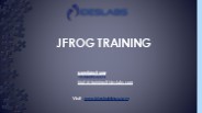 JFrog Training - IDESTRAININGS