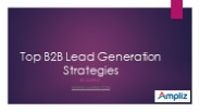 Top B2B Lead Generation Strategies