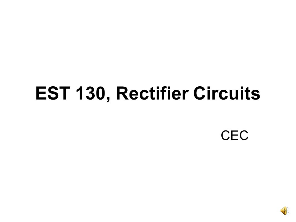 PPT Rectifier Circuits PowerPoint presentation free to download id 9526feNThiM