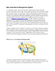 attendance management