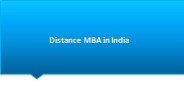 Know about Distance MBA in India
