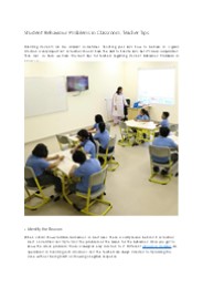 Student Behavior Problems in Classroom: Teacher Tips