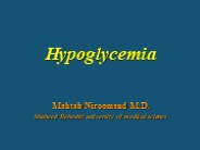 hypoglycemia