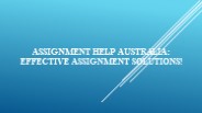 Assignment Help Effective Assignment Solutions!