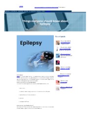 Things everyone should know about Epilepsy