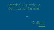 Technical SEO Website Optimization Services