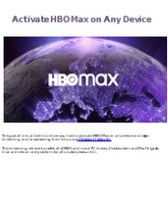 HBO Max TV sign in code process explained
