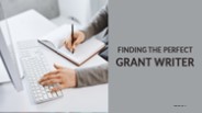 Finding the Perfect Grant Writer