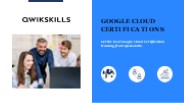 Google Cloud Certifications | Qwikskills