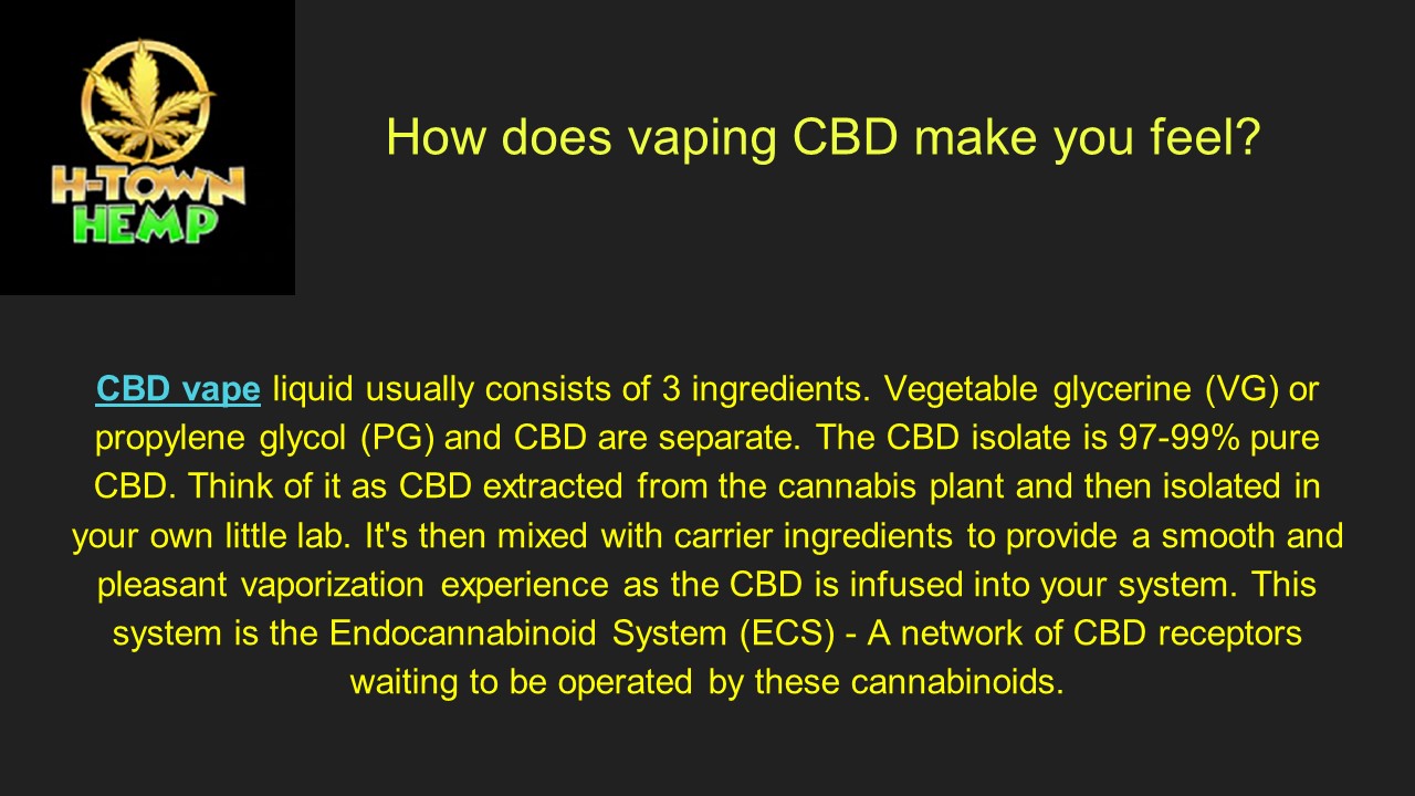 PPT How does vaping CBD make you feel? PowerPoint presentation free