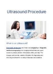 Ultrasound - Procedure, Preparation and Risk