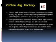 Cotton Bag Factory