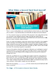 What Makes a Second Hand Book Special - Bookends