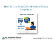 How to Deal With Difficult Political Theory Assignments?