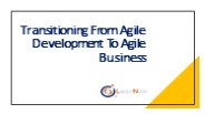 Transitioning From Agile Development To Agile Business