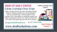 Online Udemy Learning Clone System - DOD IT SOLUTIONS