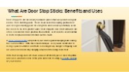 What Are Door Stop Sticks: Benefits and Uses