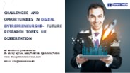 Background of Digital Entrepreneurship and Digital Entrepreneurship Ecosystem