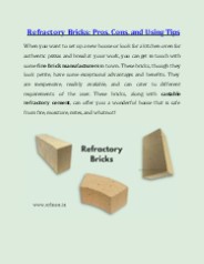 Refractory Bricks: Pros, Cons, and Using Tips