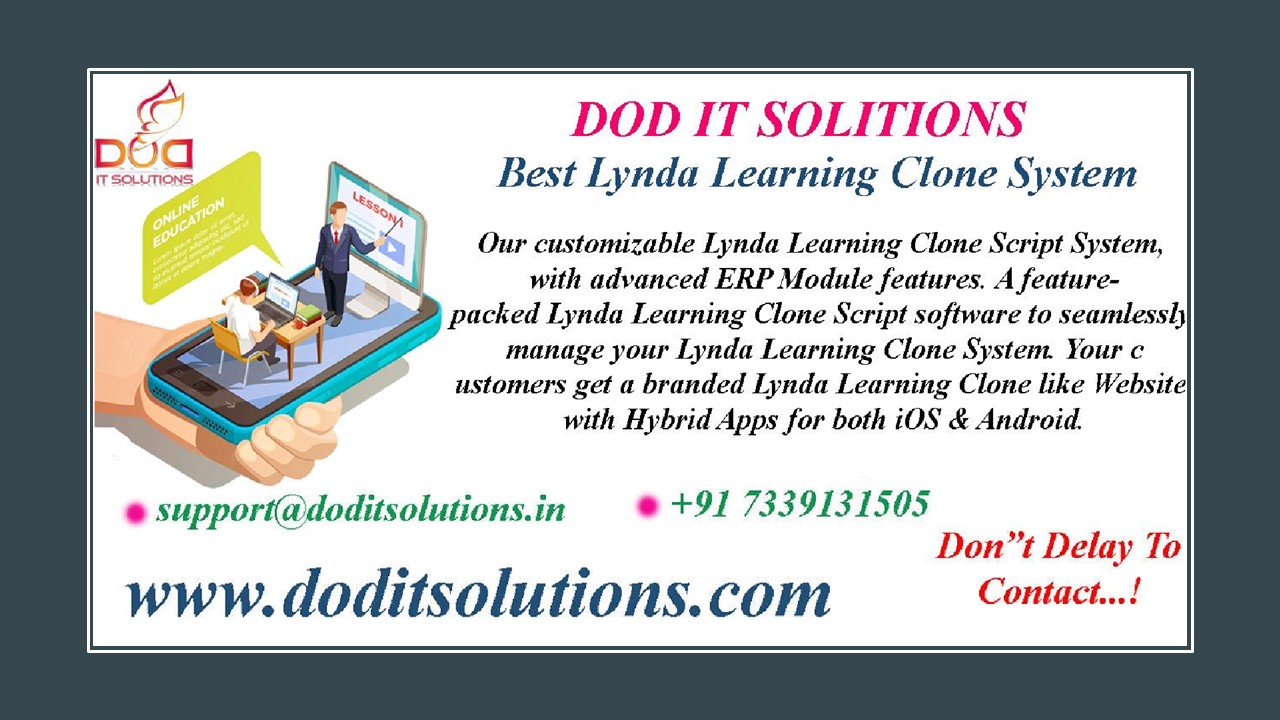 Best Lynda Learning Clone System