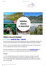 Hidden Gems in Nainital