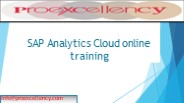SAP Analytics Cloud Online Training by Proexcellency.