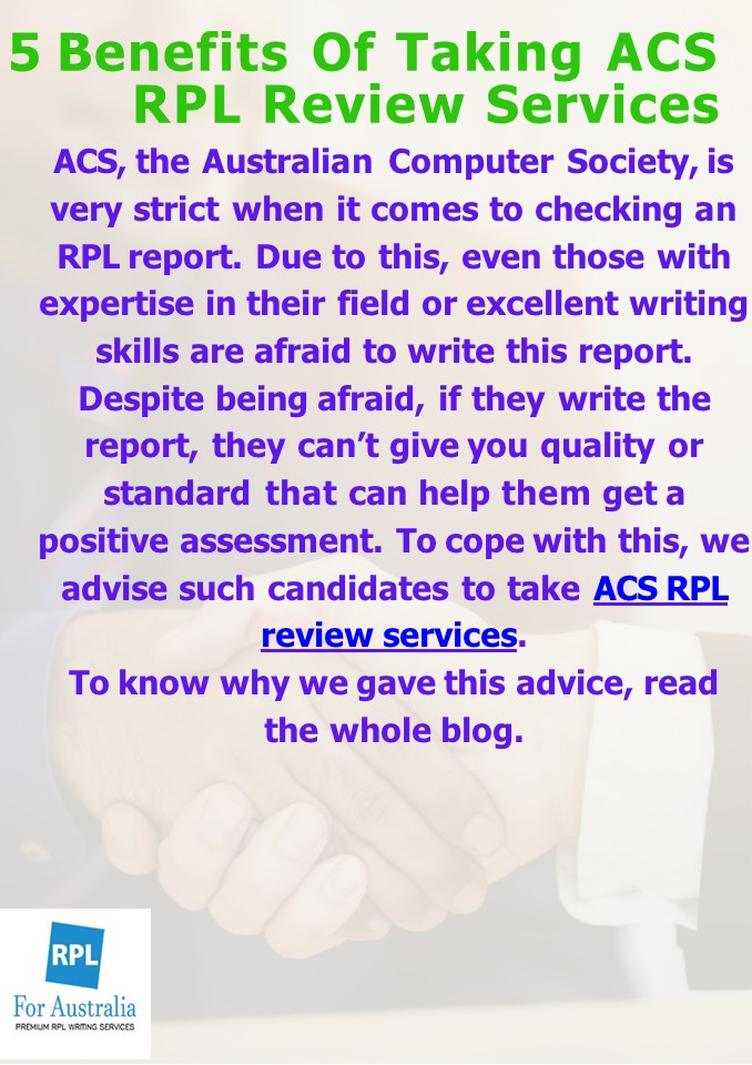 5 Benefits Of Taking ACS RPL Review Services