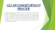 123 Hp Com Setup Printer Envy