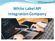 White Label API Integration Company