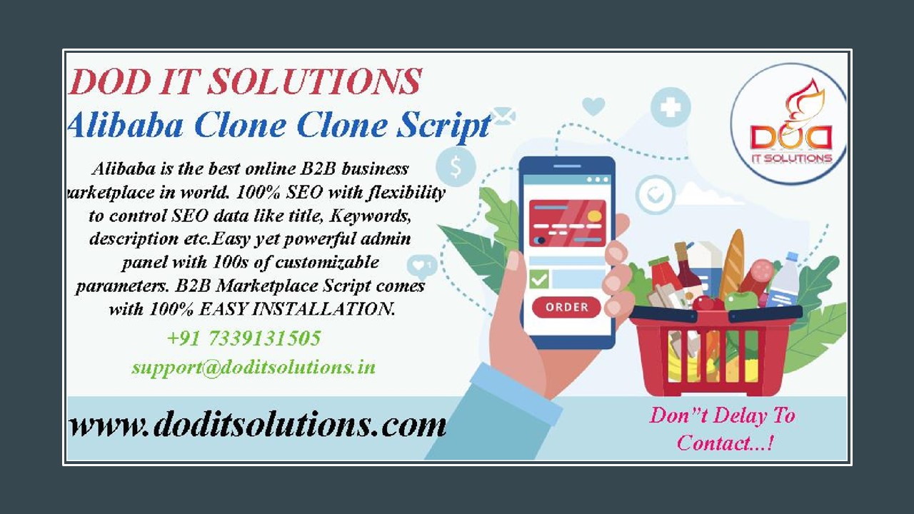 Online Best Alibaba Clone System - DOD IT SOLUTIONS