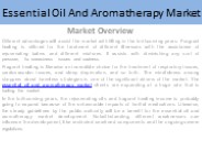 Essential Oils and Aromatherapy Market