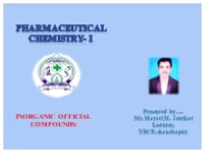INORGANIC OFFICIAL COMPOUNDS