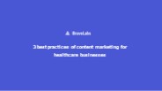Healthcare Content Marketing | BraveLabs