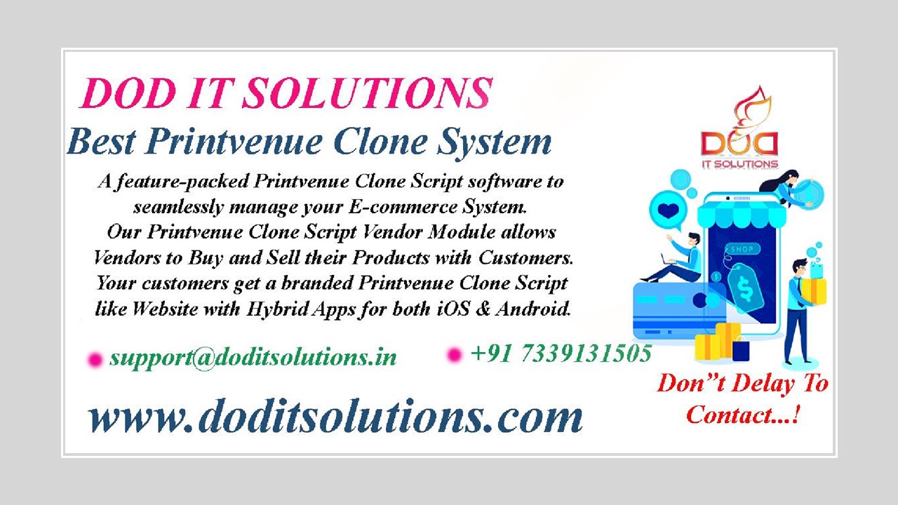 Online Printvenue Clone System - DOD IT SOLUTIONS