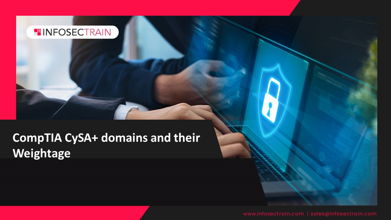 CompTIA CySA+ domains and their Weightage