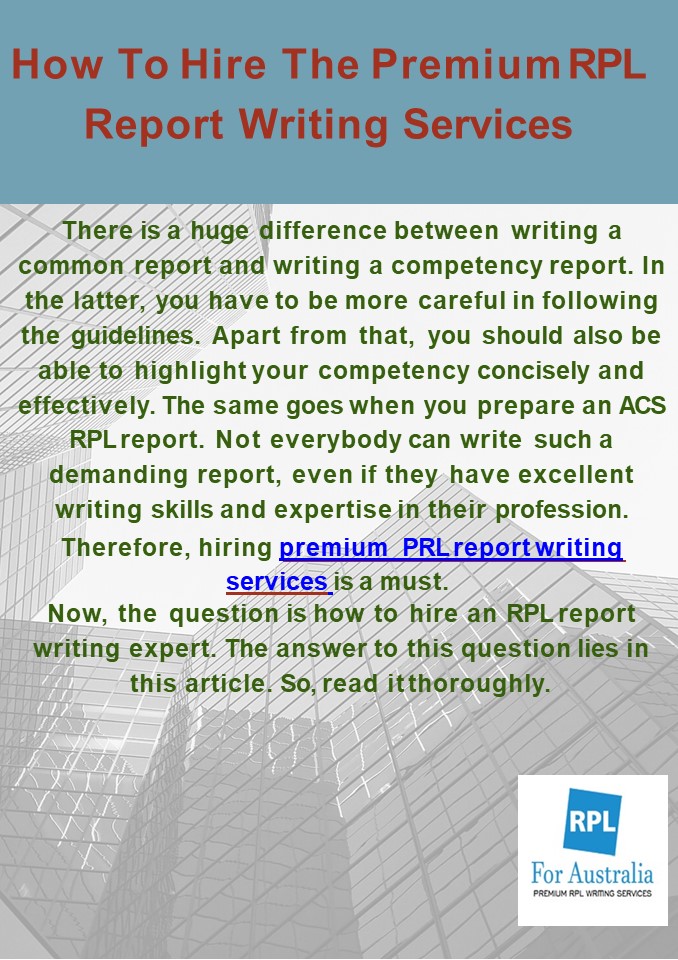 PPT – How To Hire The Premium RPL Report Writing Services PowerPoint ...
