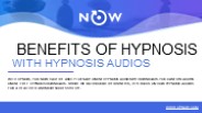 Benefits of Hypnosis with Hypnosis Audios