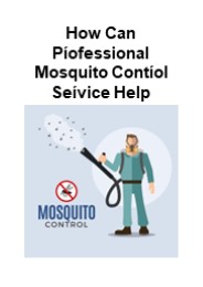 How Can Professional Mosquito Control Service Help Eliminate Mosquitoes?