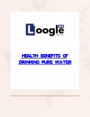 HEALTH BENEFITS OF DRINKING PURE WATER