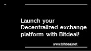 Launch your Decentralized exchange platform with Bitdeal.