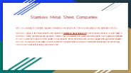Stainless Steel Companies in Mumbai