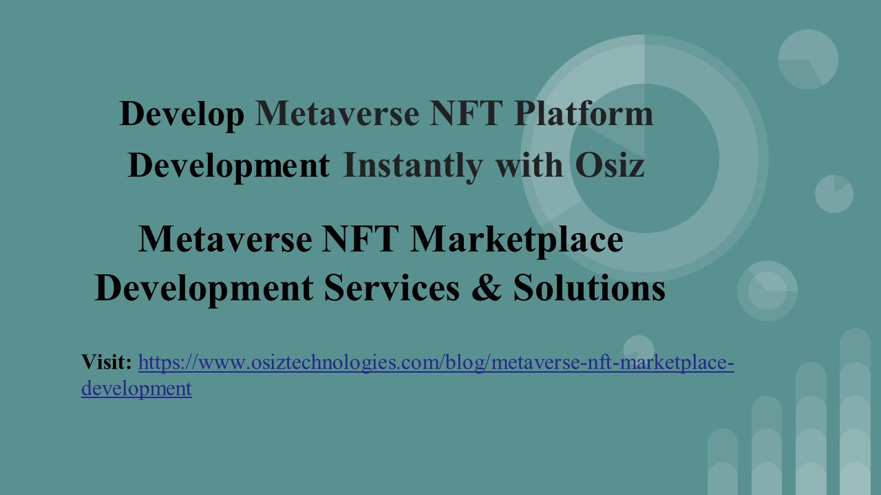 Metaverse NFT Marketplace Development Services & Solutions - Osiz