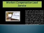 Workers Compensation Lead Service