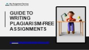 Guide to writing plagiarism-free assignments