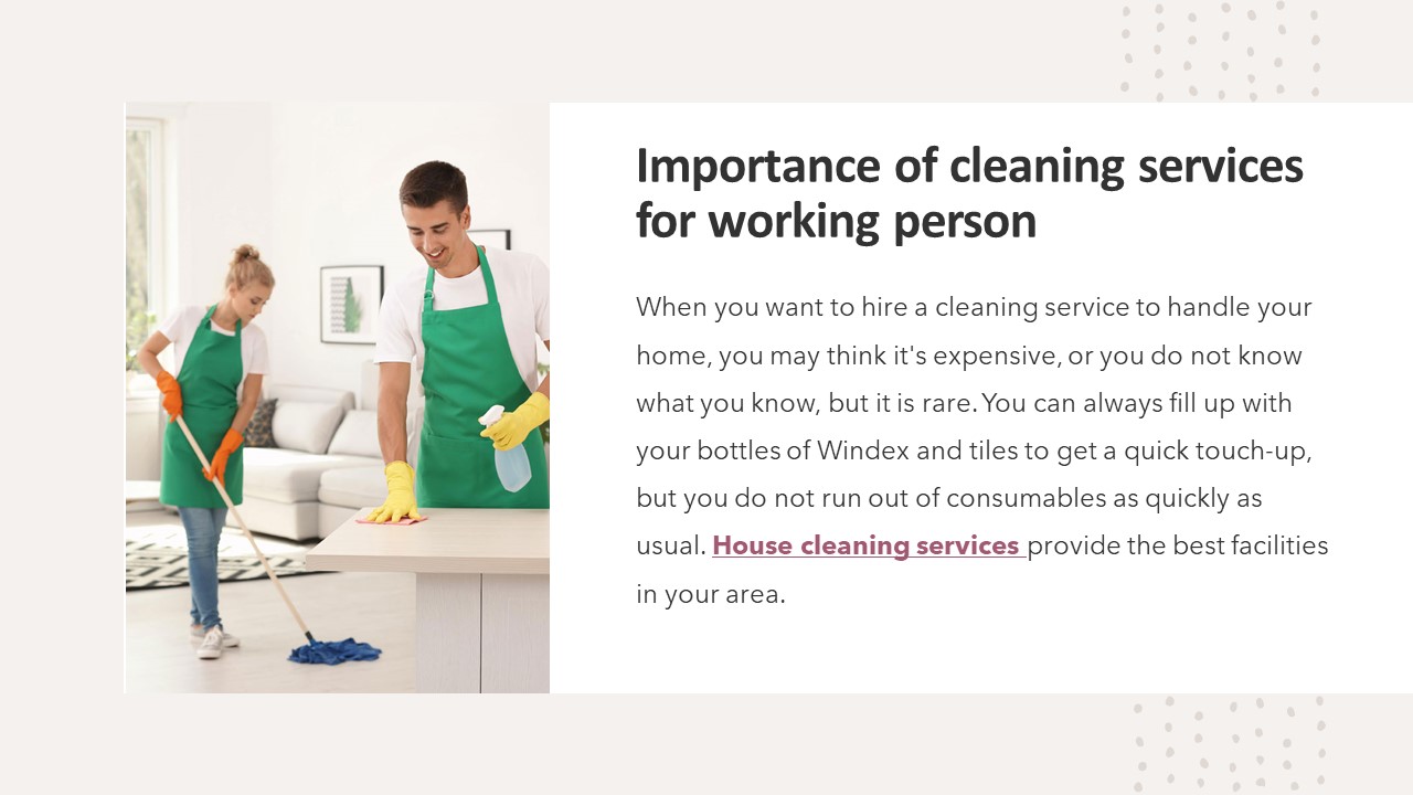 PPT House cleaning services PowerPoint presentation free to
