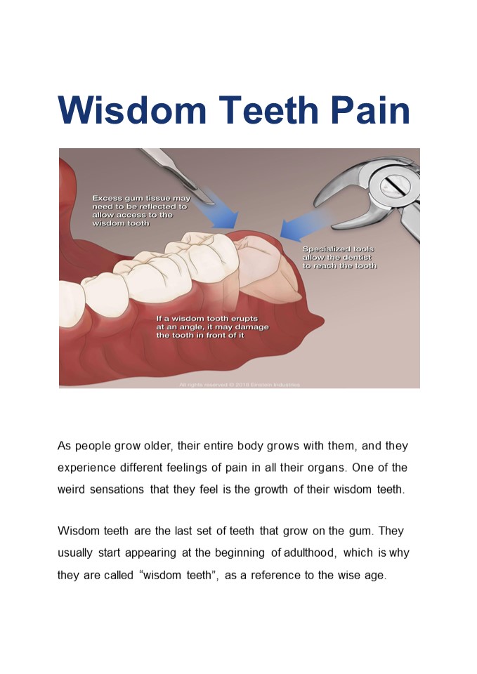 Get Relief From Wisdom Teeth Pain